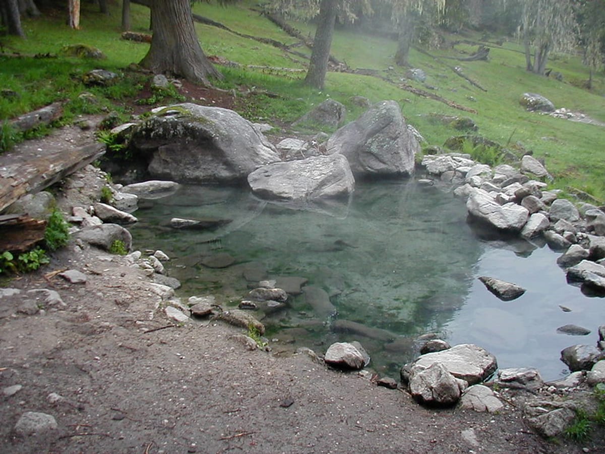 Another hot soak in deep in the forest
